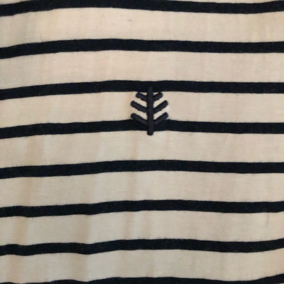 Coolibar Cabana Navy and White Striped Hoodie - Picture 6 of 9